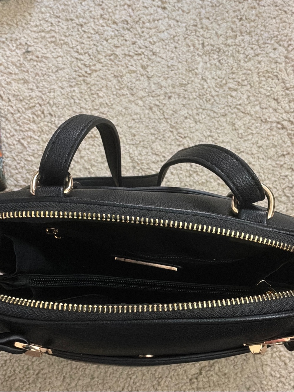 Black Hand-Painted Fashionista Crossbody Bag - Picture 8 of 16